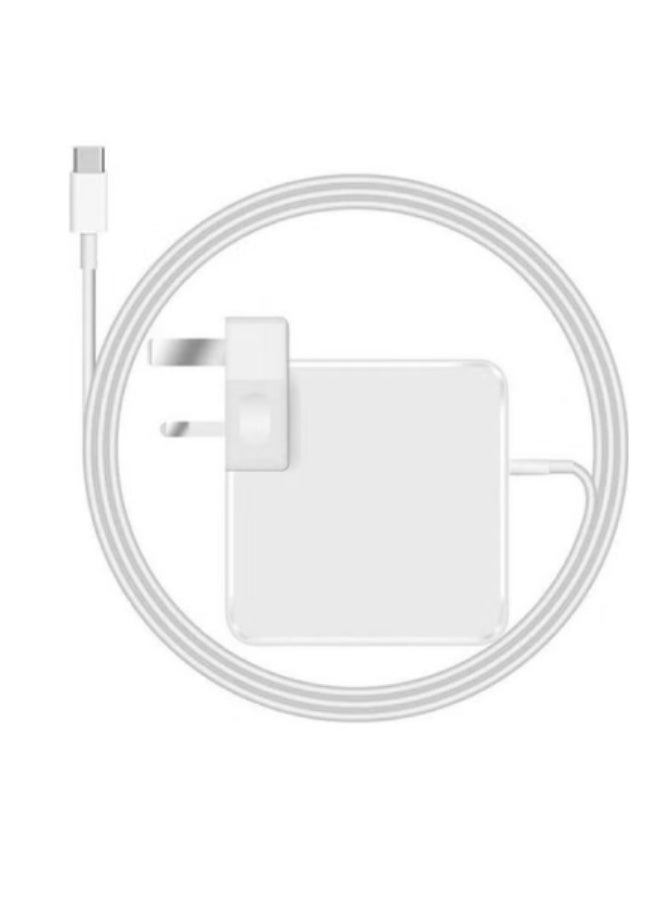 Terabyte Usb Type C Wall Plug Power Adaptor Pd Charger Replacement 61W With \Cable For Macbook Pro 13 Inch And Type C Mobile And \White - Image 1
