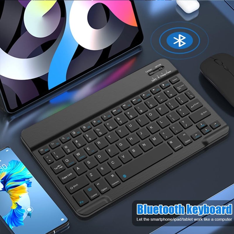 NOOX Bluetooth Keyboard for iPad A16 11th 10th Generation, iPad Pro 13/12/11/10/9/8/7 inch, iPad Air 13/11th Gen, iPad mini Tablets, etc. - Slim Wireless Portable Travel Office Computer Accessories - Image 5