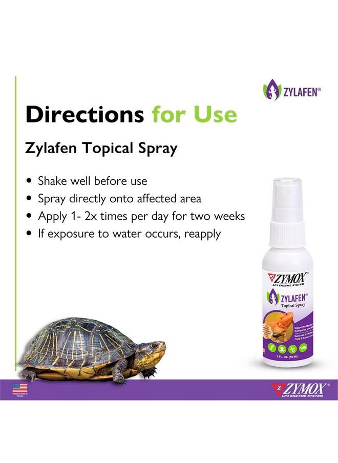 Zymox Zymox Zylafen Topical Spray for Reptiles, 2 oz. - Supports Healthy, Complete Shedding for Lizards, Snakes, Turtles & Frogs - Soothes Irritated Skin: Abrasions, Wounds, & Abnormal Shedding  - Image 5
