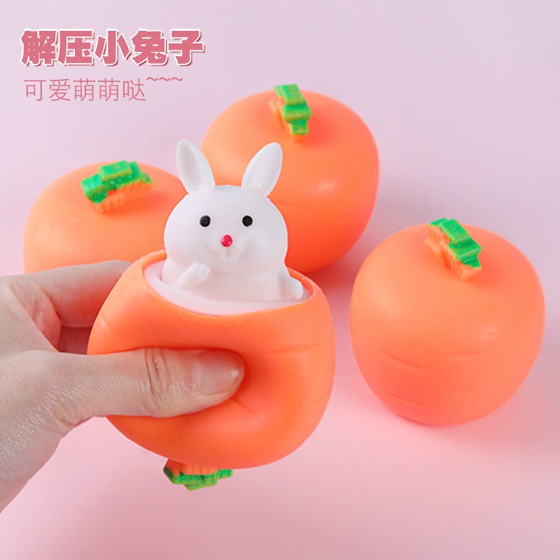 Carrot pinch lewang Carrot Rabbit squeeze Cup vent decompression artifact trick gadget decompression toy - Image 2