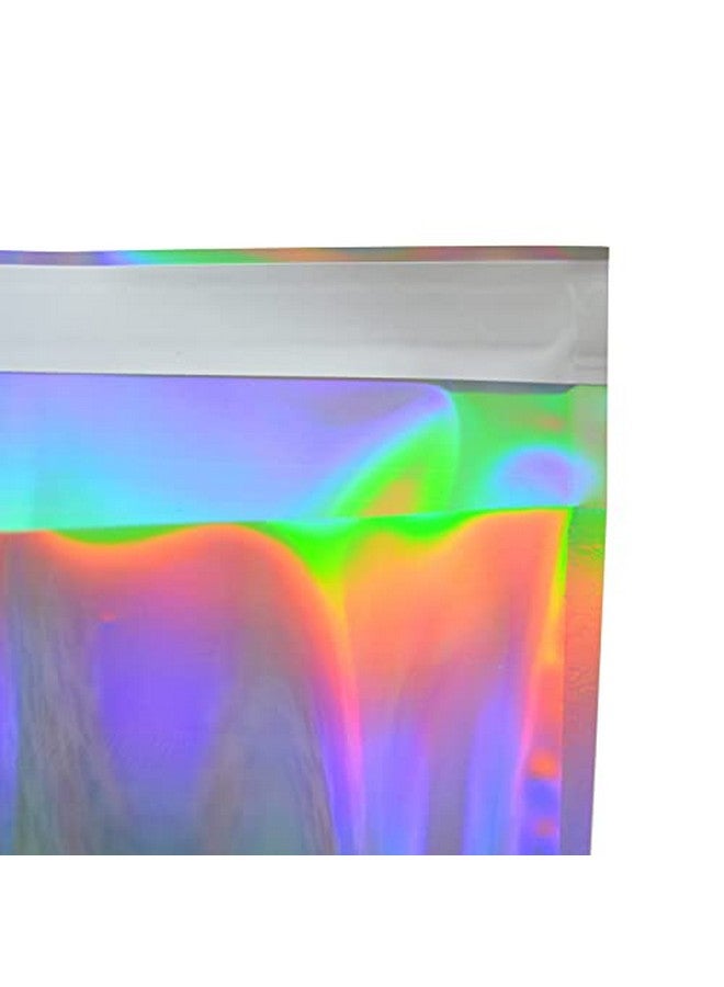 PABCK 100 Pack 6.49X9.06+1.57 Inch Holographic Metallic Poly Mailers Self Sealing Packaging Aluminum Foil Glitter Bags Shipping Envelopes Mailing Storage Pouches For Shipping Packaging  - Image 5