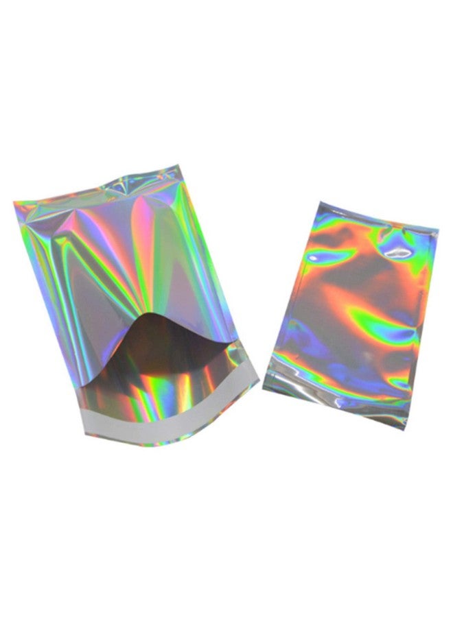 PABCK 100 Pack 6.49X9.06+1.57 Inch Holographic Metallic Poly Mailers Self Sealing Packaging Aluminum Foil Glitter Bags Shipping Envelopes Mailing Storage Pouches For Shipping Packaging  - Image 1