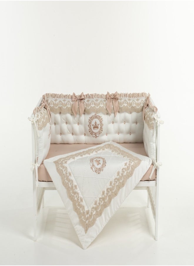 Monnet Baby Newborn Bedding Set French Lace Cream: Elegant Nursery Decor, Soft Baby Bedding - Premium Quality, Gender-Neutral Design  - Image 2