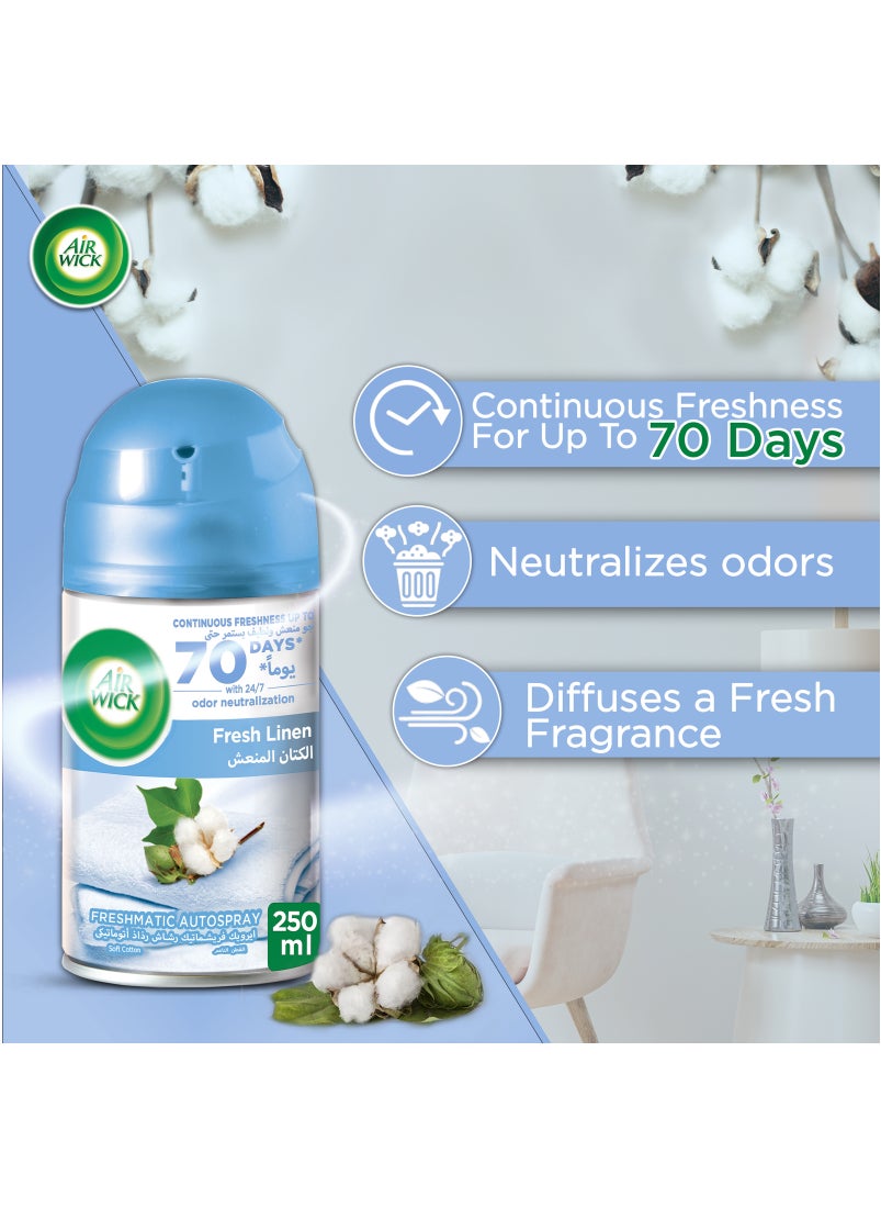 أير ويك Freshmatic Autospray Refill Fresh Linen Fragrance None  - Image 3