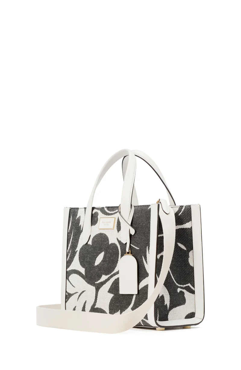 Kate Spade Manhattan Tropical Foliage Canvas Jacquard Small Tote