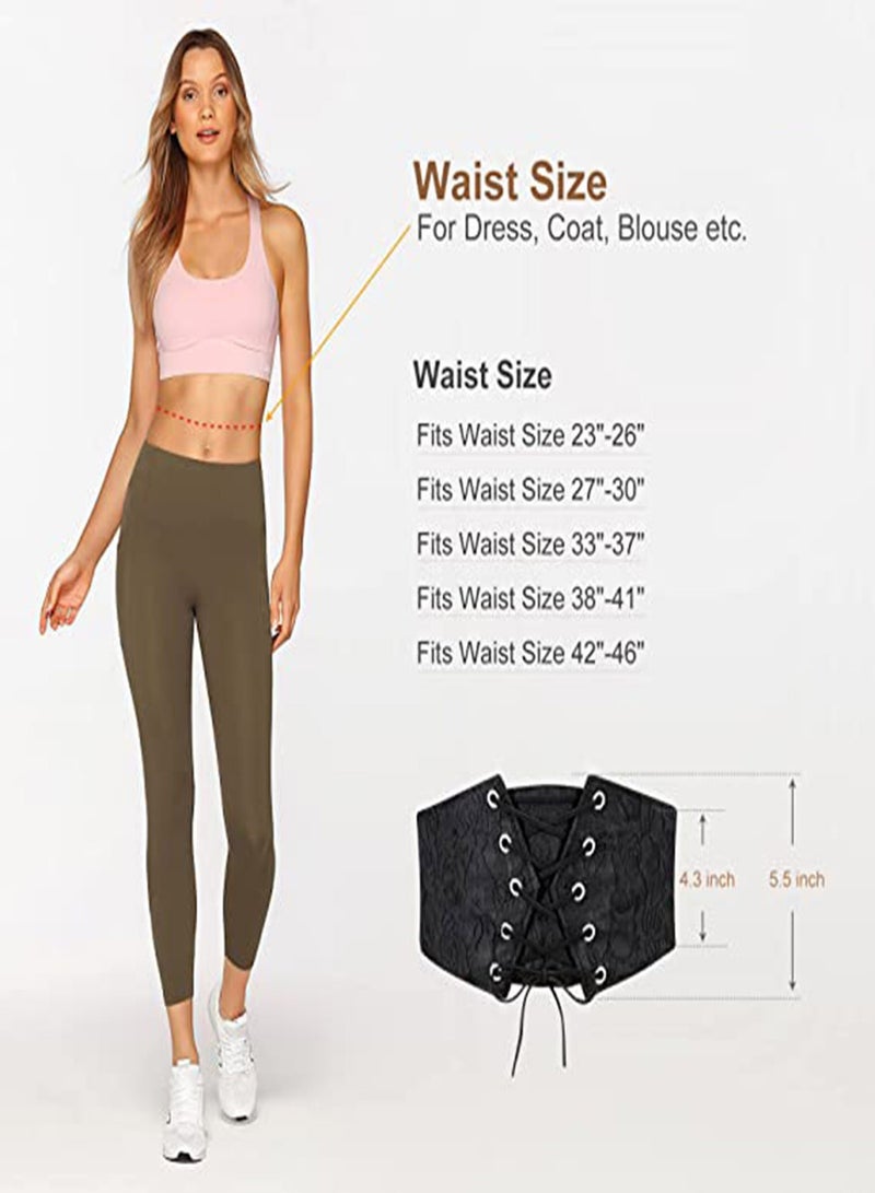 Vintage Lace Corset Belt for Women, Adjustable Elastic Waist Decoration for Dresses and Skirts, Versatile Fashion Accessory for Parties and Special Occasions, Curve Enhancing Shaper Belt - Image 3