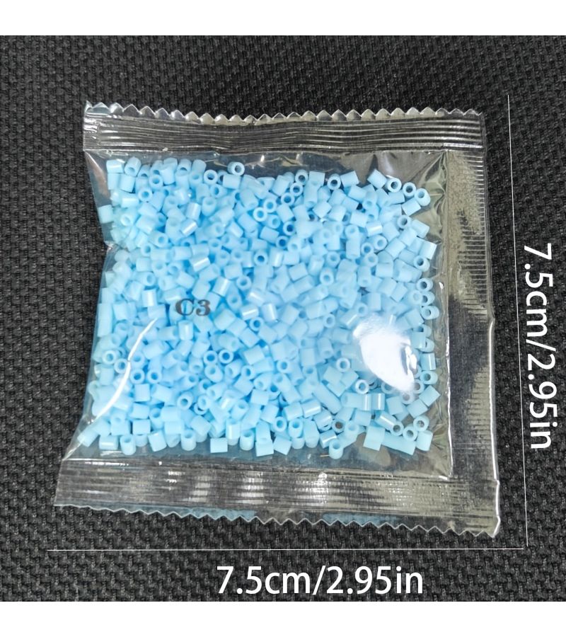 1000 Pcs 2.6mm Pony Beads Random Color Bulk Pack D6 - Image 4