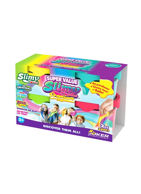 Slimy Super Value Premium Packs 2oz each 4pcs, 56 grams