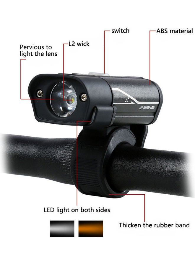 نيبمينينت مصباح أمامي للدراجة مضاد للماء وقابل للشحن بمنفذ USB - Image 4