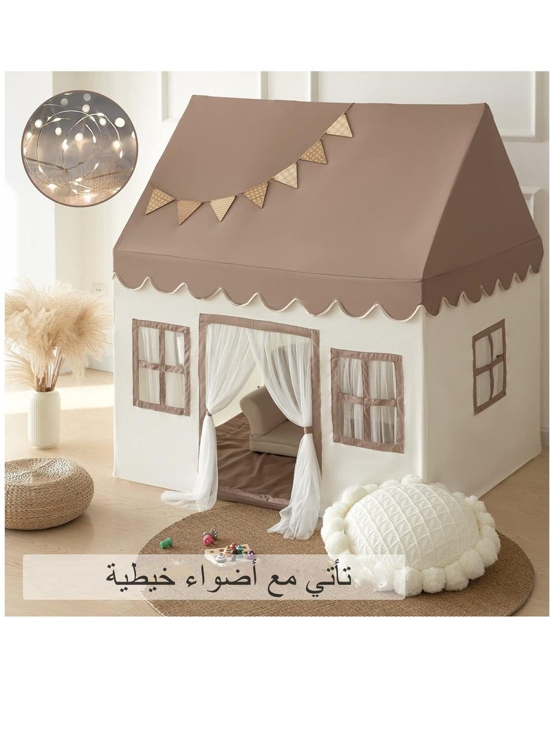 بيت ألعاب خيمة اللعب للأولاد والبنات مع حصيرة وأضواء - Image 4