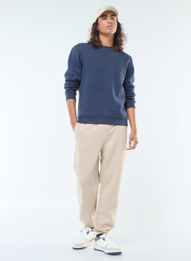 Kiabi Plain joggers with drawstrings at the waist - Image 3