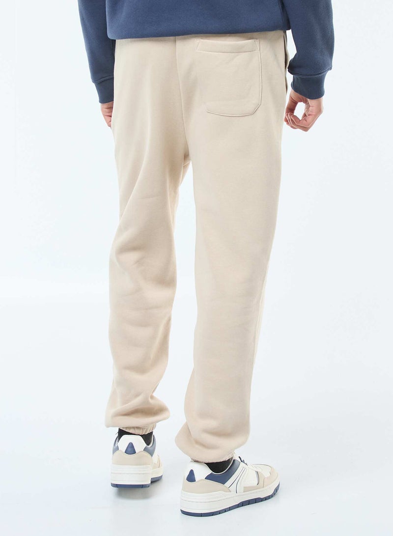 Kiabi Plain joggers with drawstrings at the waist - Image 1