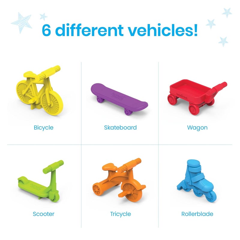 hand2mind hand2mind Neighborhood Wheels Counters Counters for Kids Math Counting Toys Color Sorting Toys Transportation Toys Math Manipulatives Kindergarten Montessori Math Materials Easter Egg Fillers - Image 3