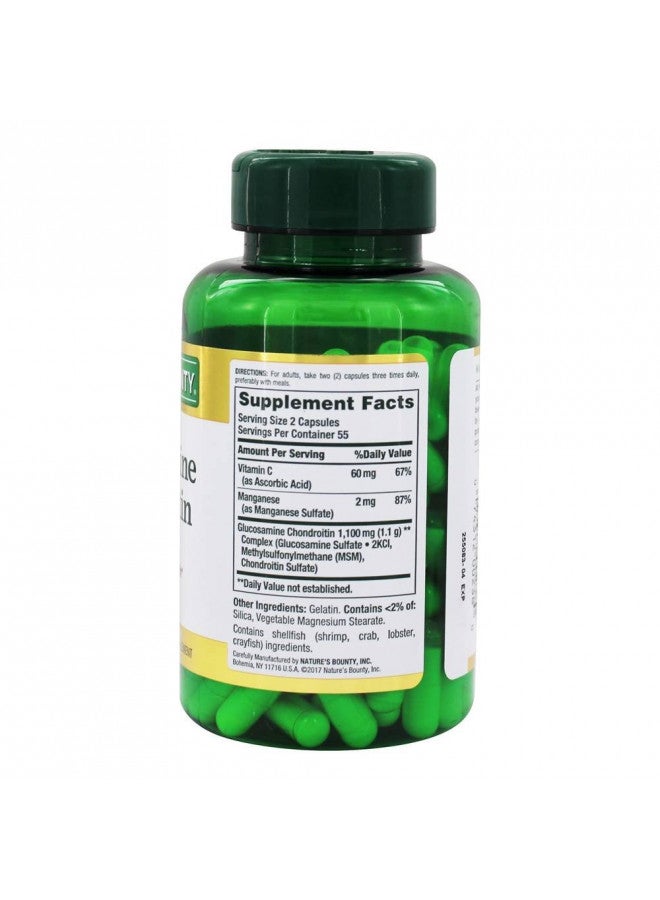 NATURE'S BOUNTY Nature's Bounty Glucosamine Chondroitin Complex Capsules 110 ea  - Image 3