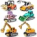 Oriate Diecast Construction Trucks Toys For Boys Girls Age 3 4 5 6 Years Old Pull Back Cars Set For Engineering KidsSandbox Travel Mini Metal Toy Truck Excavator Christmas Birthday Class Kids Gifts - Image 2