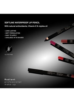 RADIANT PROFESSIONAL MAKE UP / HELLENICA Radiant Professional Waterproof Long Lasting Lip Liner - Soft & Creamy Lipliner with Vitamin E - 10 Cherry  - Image 3