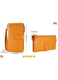 Mou Meraki Women'S Large Capacity Rfid Blocking Genuine Leather Wristlet Wallet Clutch Organizer With Zipper Pocket  - Image 5