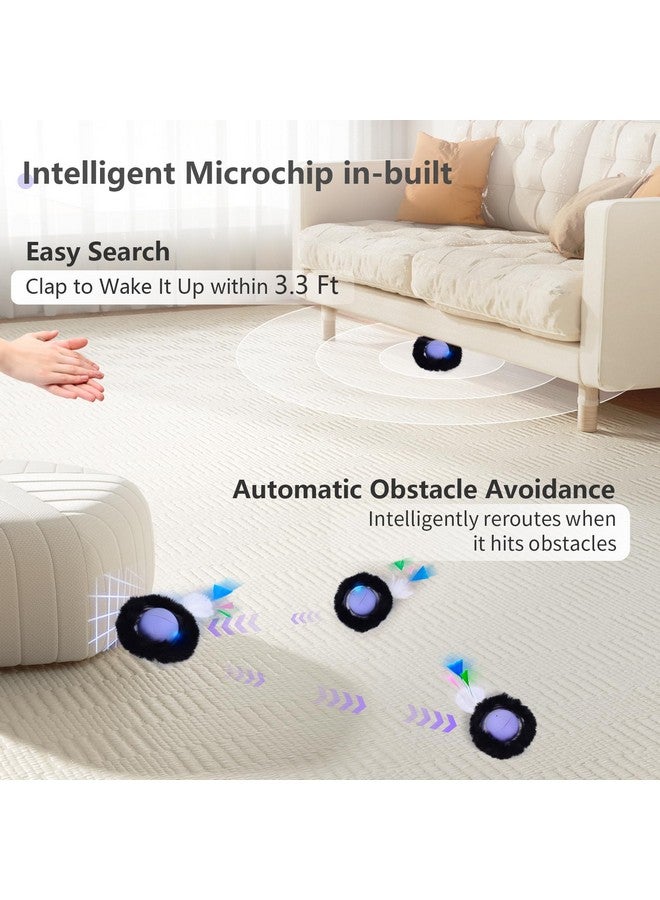 ORSDA Cat Toys, Interactive Activated Moving Ball in 7 Holes Mat, Automatic Fast Rolling Ball, Hide and Seek Toys for Indoor Cats, Exercise Kicker Mouse Catching Game - Image 5