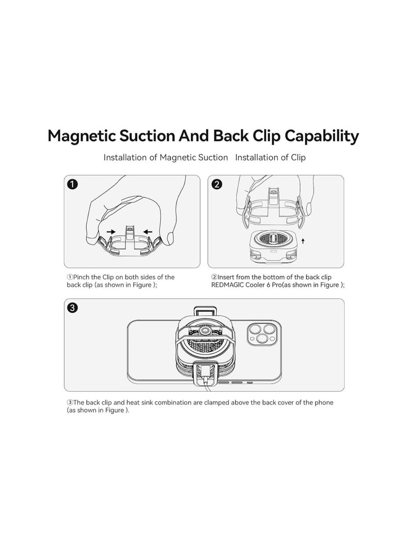 REDMAGIC VC Cooler 6 Pro With Back Clip - Image 4