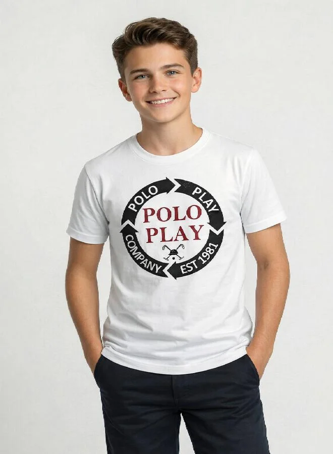 Polo Play Teen Boys Graphic Logo T-Shirt