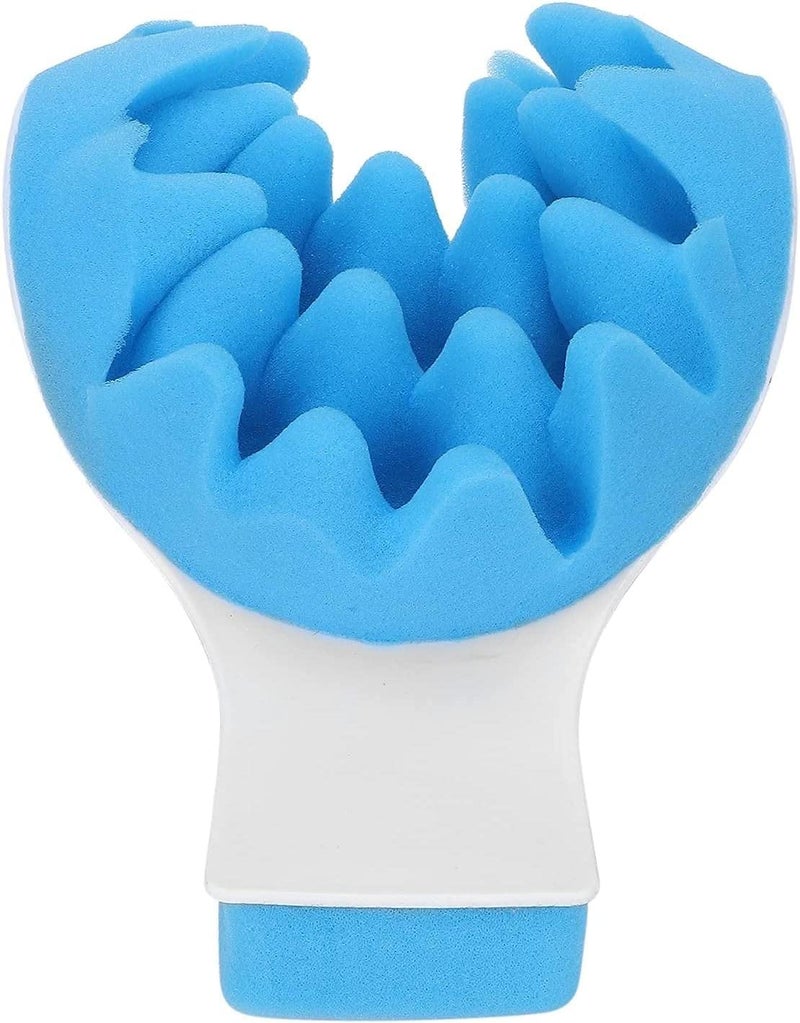 Jolfay Neck Pillow Ergonomic Design Pressure Relief Soft Support Massage Relax Cervical Vertebra Neck Relaxer Pain Relief Muscle Relax Acupressure Pillow for Office Blue - Image 1