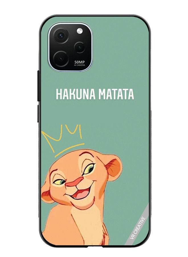 VR CREATIVE Protective Case Cover For Huawei Enjoy 50z Hakuna Matata Design Multicolour - Image 1