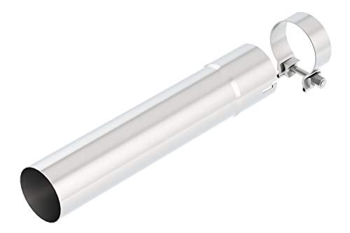 BORLA 60556 Performance Exhaust Extension Pipe 2015-2023 Ford F-150 V6 & V8 (Exc. Raptor & Tremor & Black Appear. Pkg.) Crew Cab With Standard Bed 3" Diameter Pipe Incl. Clamp T-304 Stainless Steel - Image 1