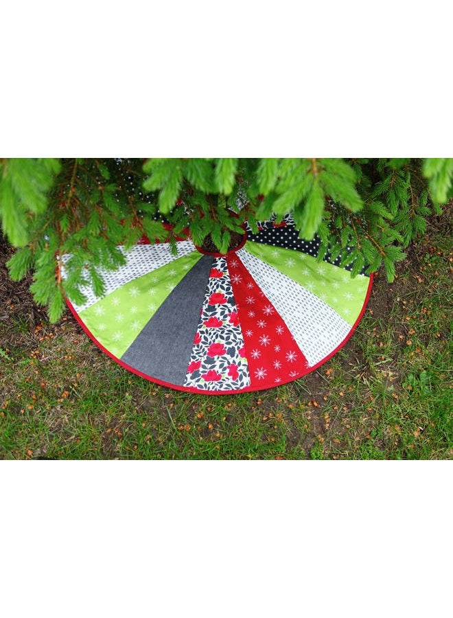 June Tailor Quilt As You Go Tree Skirt Printed batting, White, Large - Image 3