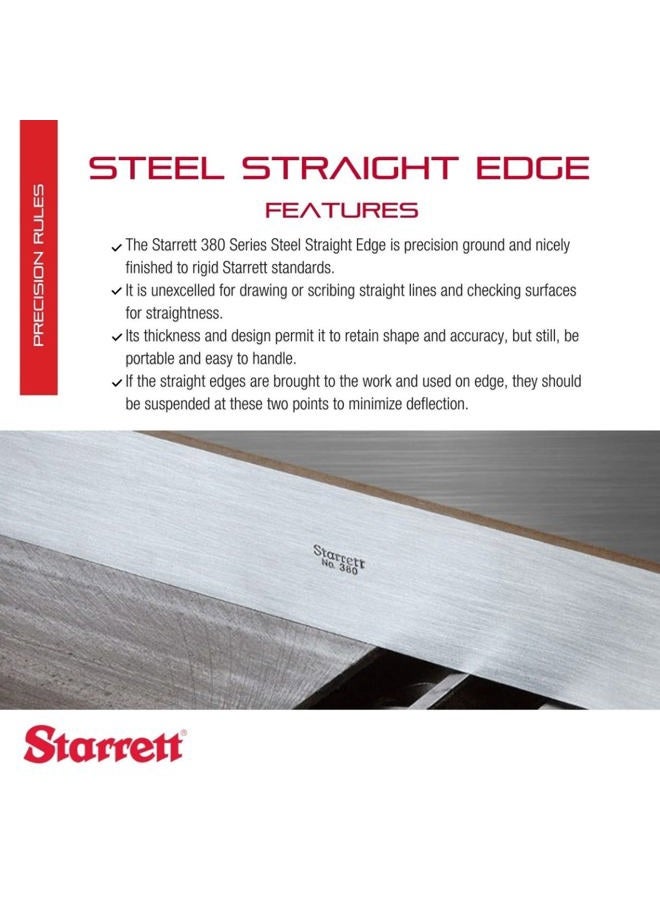 Starrett 380-18 18-Inch Steel Straight Edge - Image 2