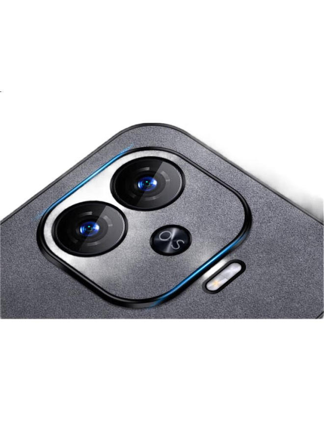 Shangsu Shang Su Protective Case For Iqoo Z9, Shockproof Full Coverage Soft Shell With Simple And Elegant Design, Made Of Sheepskin Leather And Silicone, For Men And Women, Black - Image 2