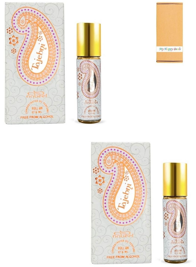 نبيل 2 قطعة نبيل تاجبيني خالي من الكحول عطر زيتي 6 مل - Image 1