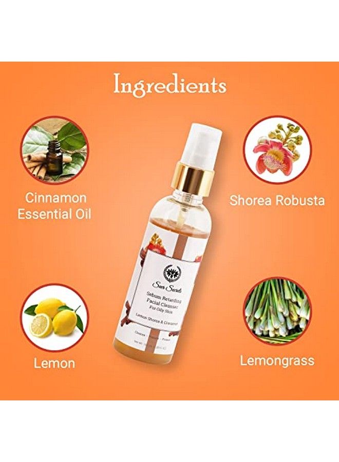 Seer Secrets 100% Natural Lemon & Cinnamon Facial Cleanser For Oily Skin | Deep Cleaning Of Pores & Dirt | Increase Skin Brightness | Silicon & Paraben Free | Suitable For Men & Women | Pack Of 100Ml - Image 5