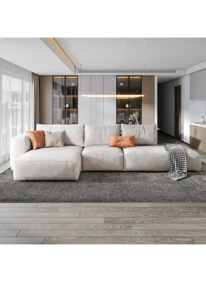 Zayn comforts L Shape Corner Sofa Set Modern Luxury Minimalism Glam Style Sectional Sofa (Beige, Right) - Image 3