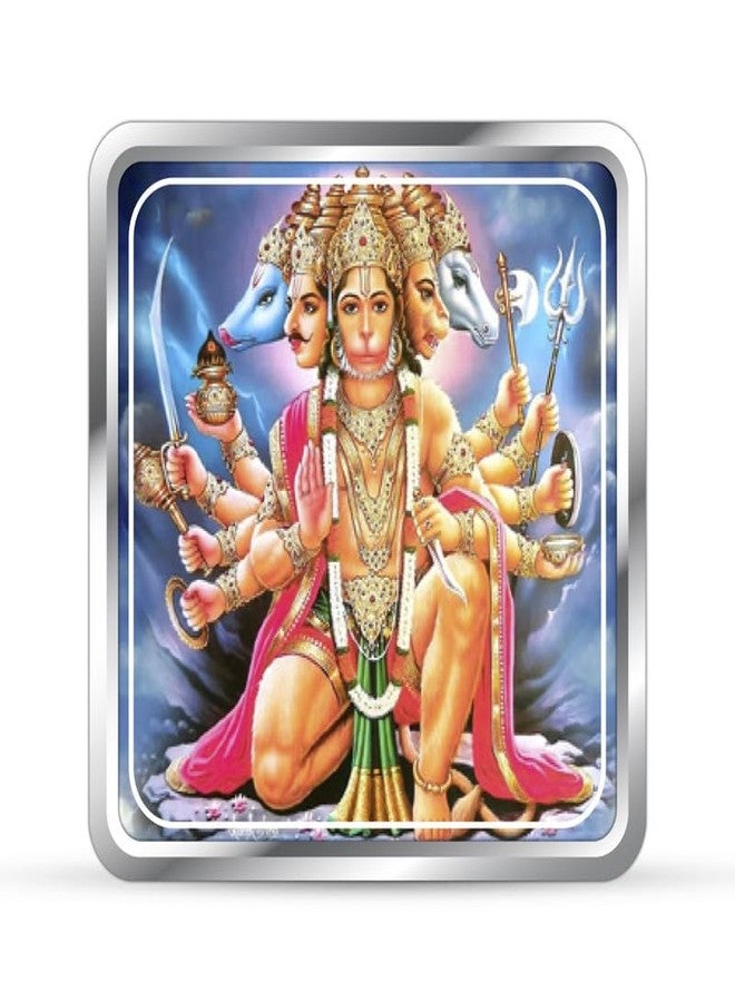 Silviya BIS Hallmarked Square Shape Hanuman Ji 999 Pure Silver Coin (20 Gram) | Symbol of Strength & Devotion | Puja & Protection | Ideal Keepsake | With Authenticity Certificate - Image 2