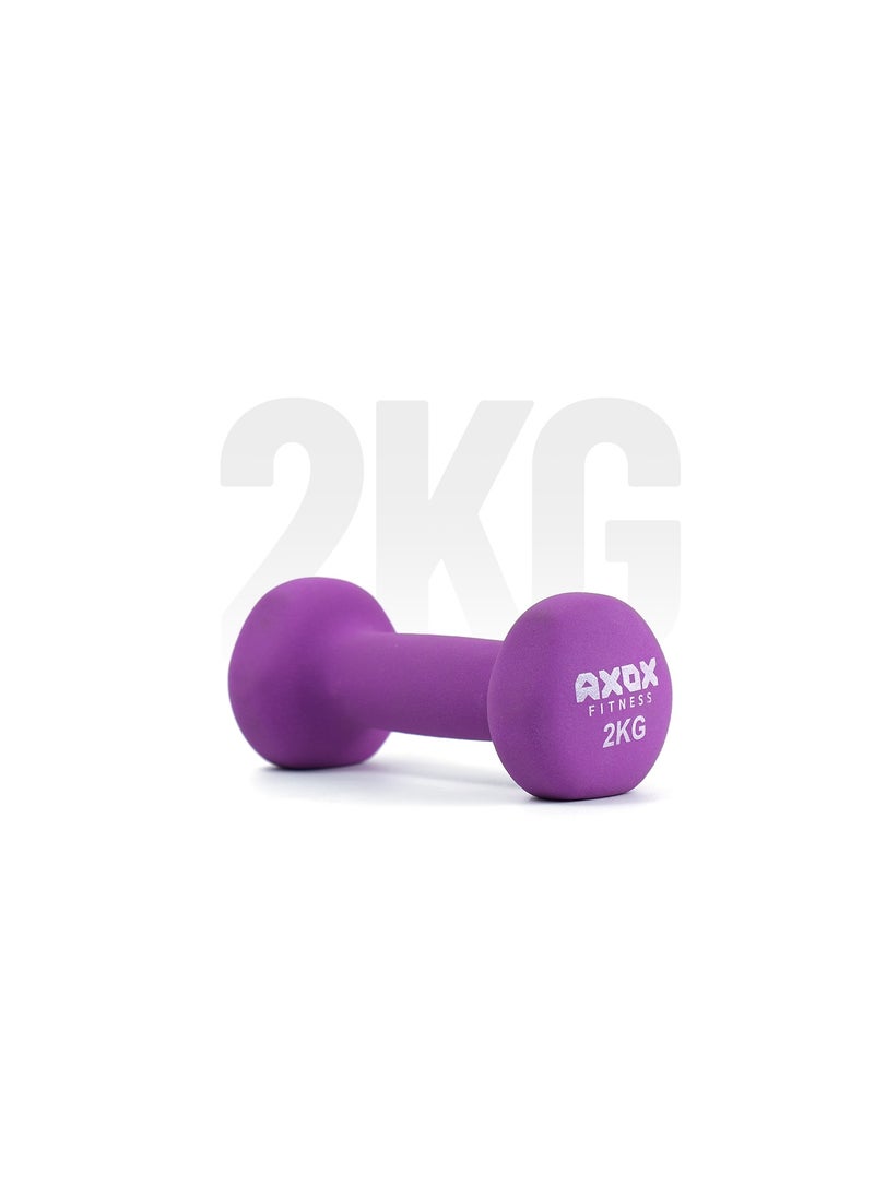 AXOX Fitness Neoprene Dumbbells 2Kg  - Image 1