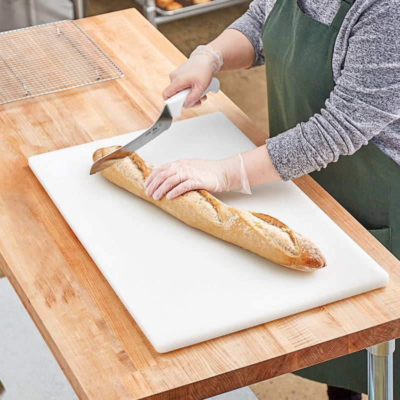 Chef Inox Public demand affordable quality Professional Heavy Duty High-Density Polyethylene Cutting Board - 60 x 40 x 2cm White Indoor outdoor all-purpose fit - Image 4