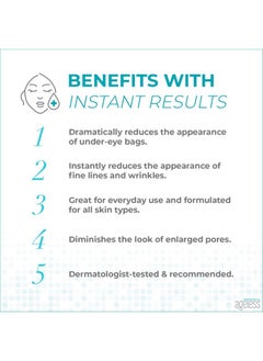 Instantly Ageless Facelift Instant Eye Bag Remover Puffiness 20 Vials Instant Under Eye Bags Remover Wrinkle Tightener Instant Wrinkle Remover For Face Instant Lift  - Image 3