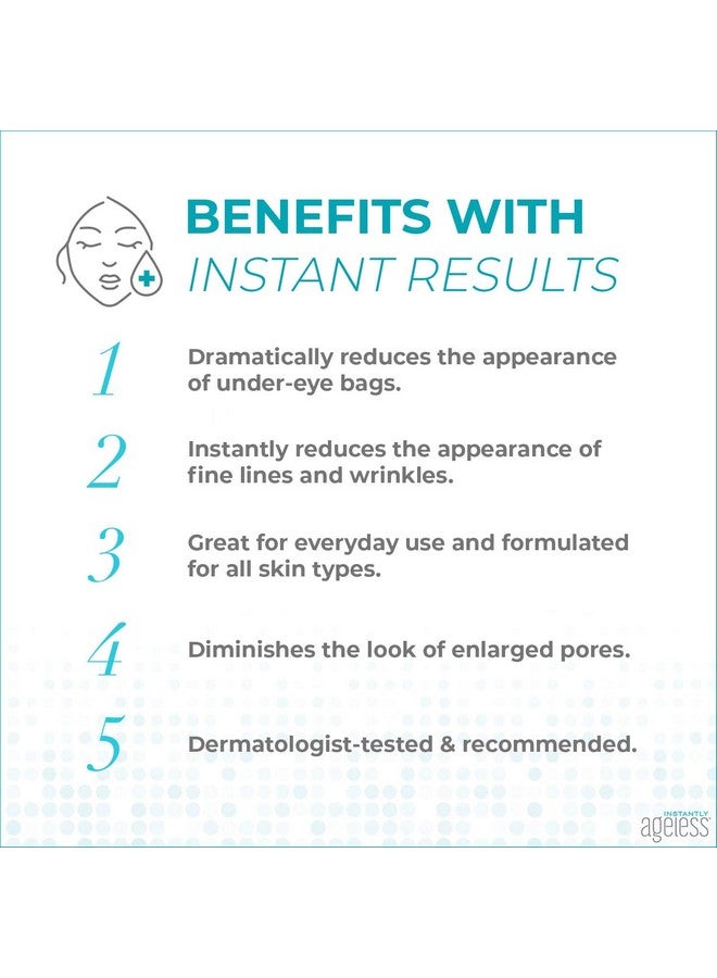 Instantly Ageless Facelift Instant Eye Bag Remover Puffiness 20 Vials Instant Under Eye Bags Remover Wrinkle Tightener Instant Wrinkle Remover For Face Instant Lift - Image 3