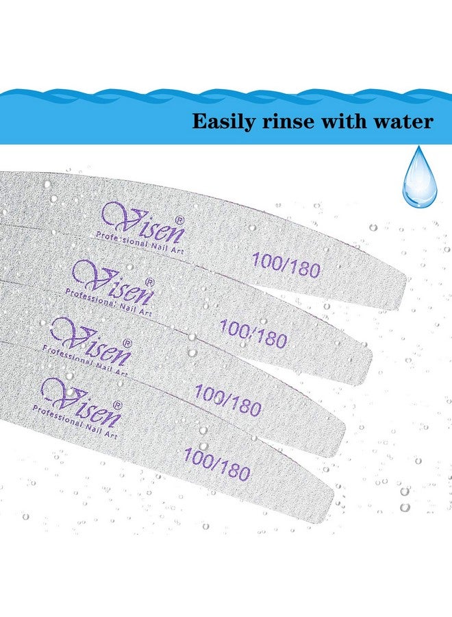 Jutoe 25 Pcs 100/180 Grits Nail Filewashable Double Sided Fingernail Filesnail Files For Acrylic Nailsprofessional Emery Boards For Naturalgel Nailsnail Styling Tools For Home And Salon Use - Image 4