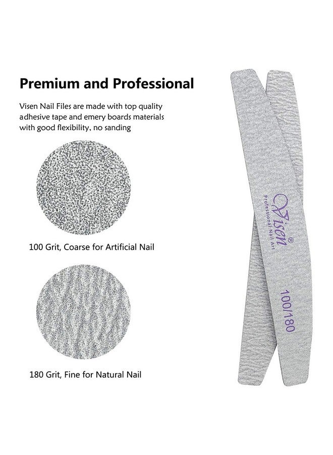 Jutoe 25 Pcs 100/180 Grits Nail Filewashable Double Sided Fingernail Filesnail Files For Acrylic Nailsprofessional Emery Boards For Naturalgel Nailsnail Styling Tools For Home And Salon Use - Image 2