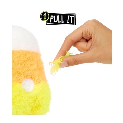 Fluffie Stuffiez Halloween Candy Corn Small Collectible Feature Plush, Surprise Reveal Unboxing with Huggable ASMR Fidget DIY Fur Pulling, Ultra Soft Fluff - Image 3