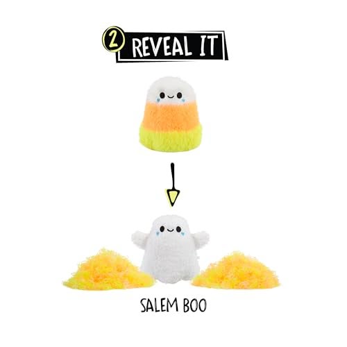 Fluffie Stuffiez Halloween Candy Corn Small Collectible Feature Plush, Surprise Reveal Unboxing with Huggable ASMR Fidget DIY Fur Pulling, Ultra Soft Fluff - Image 4
