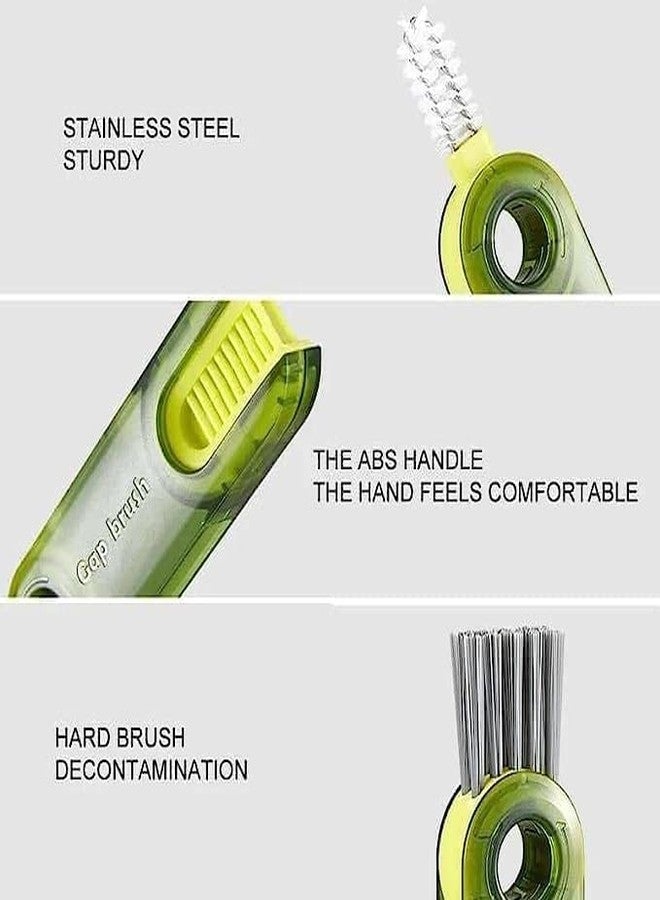 AVMPHD 3 in 1 Multifunctional Cleaning Brush, Cup Lid Cleaning Brush Set, Bottle Cleaning Brushes, Water Bottle Cleaner Brush, Multi-Functional Cleaning Brush - Image 2