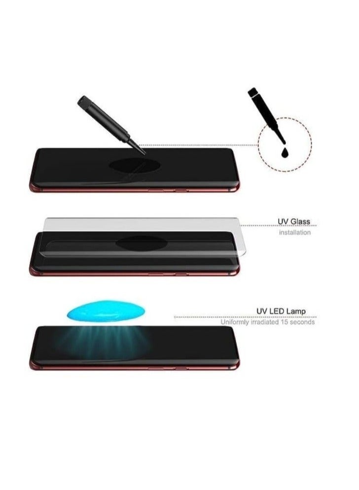 We are pleased to offer a curved ZC Glass Screen Protector featuring Full UV Glue and LED Lamp Curing, Delicate Touch, and Anti-Explosion Finger Print UnLock for Redmi Note 14 Pro - Image 3