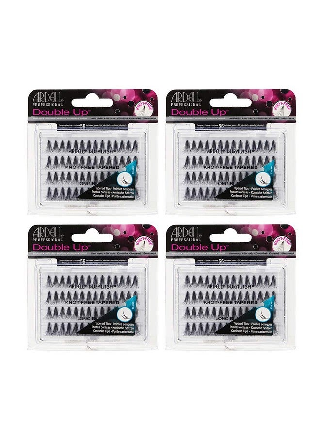 أرديل رموش صناعية مزدوجة من أرديل، ناعمة الملمس، طويلة، سوداء، عبوة من 4 قطع - Image 1