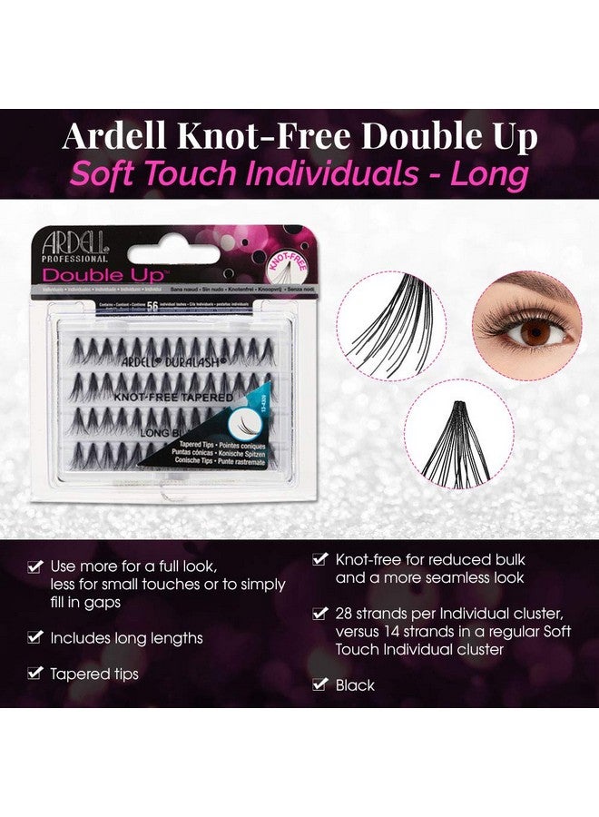 أرديل رموش صناعية مزدوجة من أرديل، ناعمة الملمس، طويلة، سوداء، عبوة من 4 قطع - Image 3