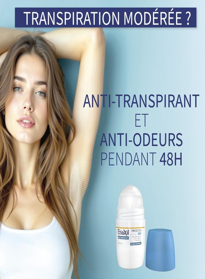 Etiaxil إتيكسيل مزيل العرق مضاد للتعرق 48 ساعة للبشرة الحساسة بدون آثار بيضاء 50 مل - Image 4