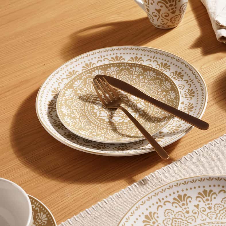 Pan Home طقم عشاء بورسلين 16 قطعة - بيج - Image 4