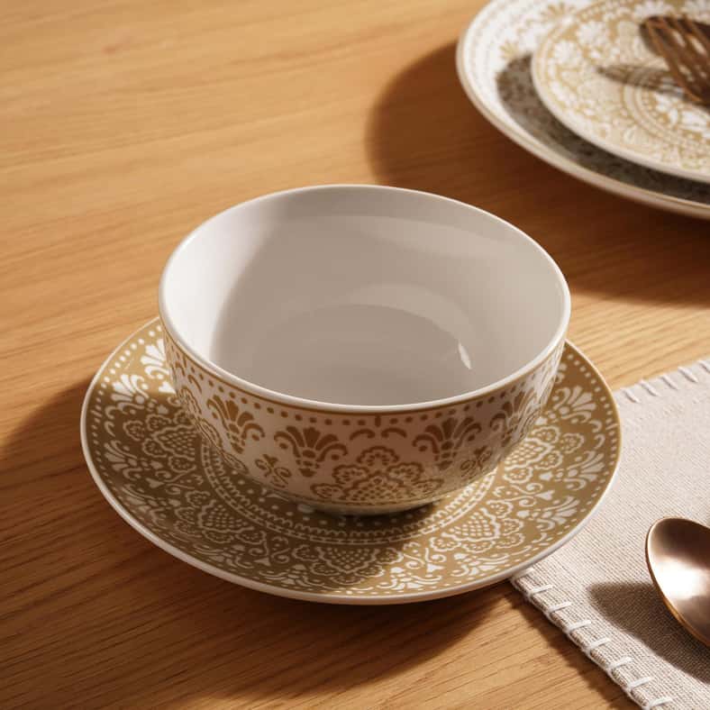 Pan Home طقم عشاء بورسلين 16 قطعة - بيج - Image 3