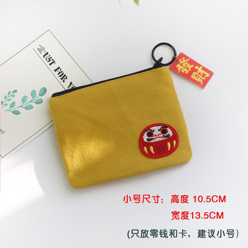 Cute Canvas Wallet Women Short Style Coin Purse0133-Small Ginger 0133-Small Ginger